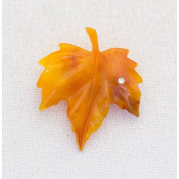 Leaf Brooch, Plant Brooch, Botanical Brooch, Floral Brooch, Avon Brooch - B1 - Picture 1 of 3